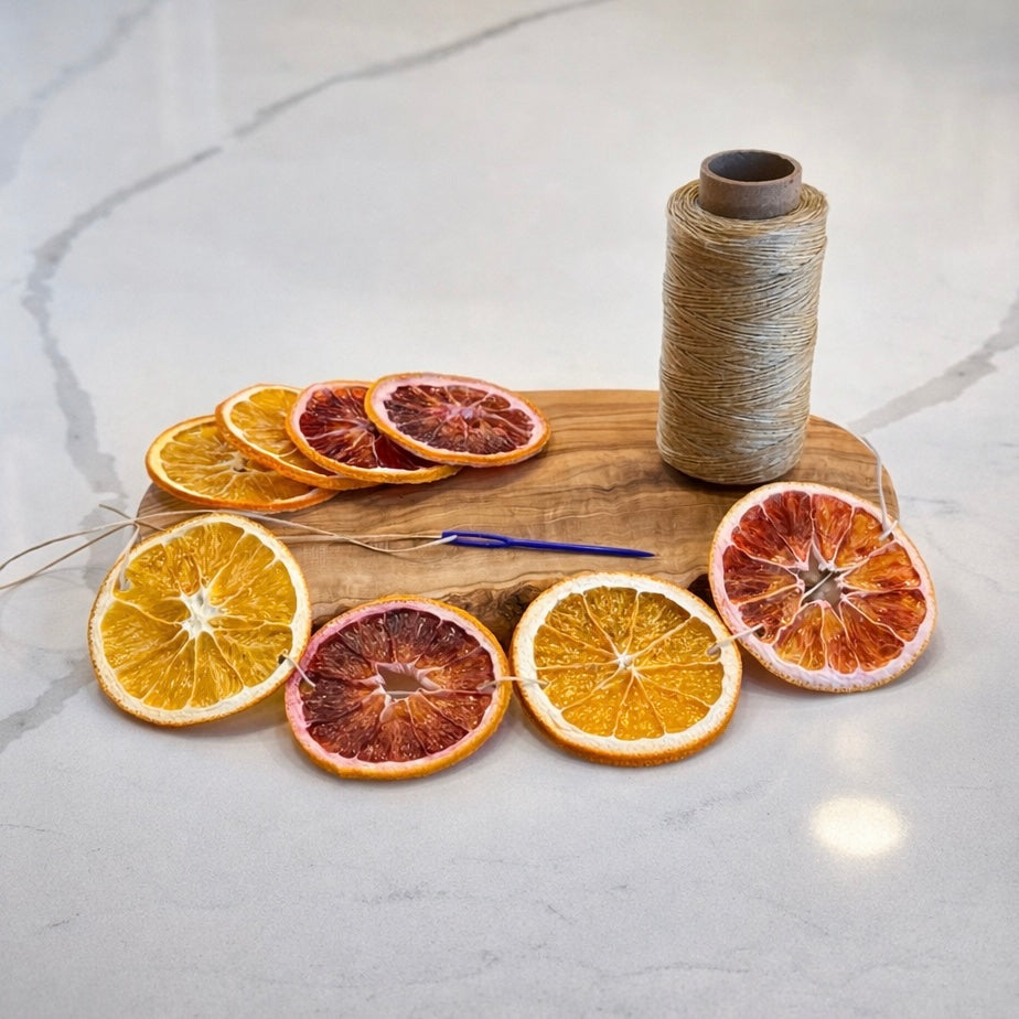 Dried Mixed Orange Garland DIY Kit | Navel & Blood Orange Mix | Premium Dried Citrus Slices | Natural Handmade Citrus for Holiday, Weddings, Parties & Rustic Home Decor