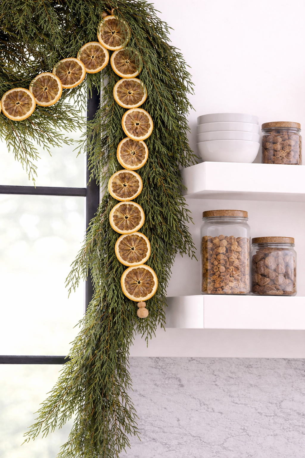 Dried Lemon Garland Pre-Made | Premium Dried Lemon Slices | Natural Handmade Citrus for Holiday, Weddings, Parties & Rustic Home Decor