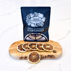 Dehydrated Lemon Slices | 6 Slice Sample Pack | Natural Dried Lemon Garnish for Cocktails, Mocktails, Baking, Citrus Decor, Charcuterie & Crafts