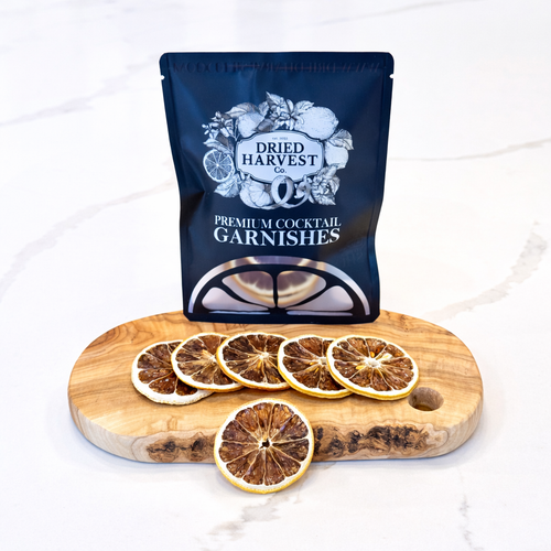 Dehydrated Lemon Slices | 6 Slice Sample Pack | Natural Dried Lemon Garnish for Cocktails, Mocktails, Baking, Citrus Decor, Charcuterie & Crafts