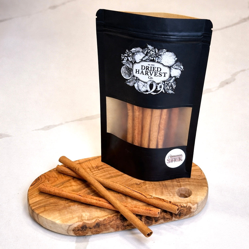 Premium Cinnamon Sticks 8" | Whole Cinnamon Quills | Long Aromatic Sticks for Crafts, Décor, Baking, Mulled Drinks & Simmer Pots