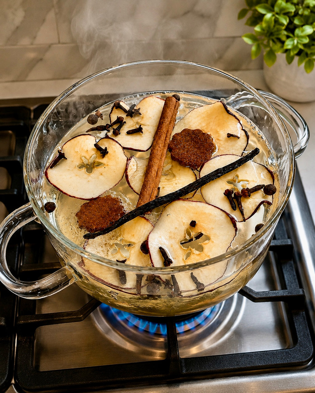 Apple Pie Simmer Pot | Stovetop Potpourri | Natural Home Fragrance | Cozy Fall Botanical Blend