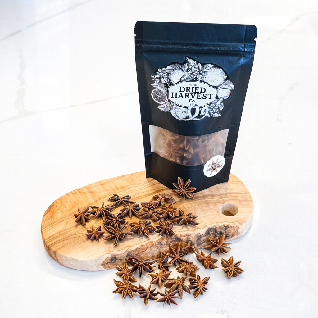 Grade A Star Anise Pods | Illicium Verum Chakra Phool Spice | Aromatic Spice for Pho, Mulled Wine, Baking, Cocktails & Crafts