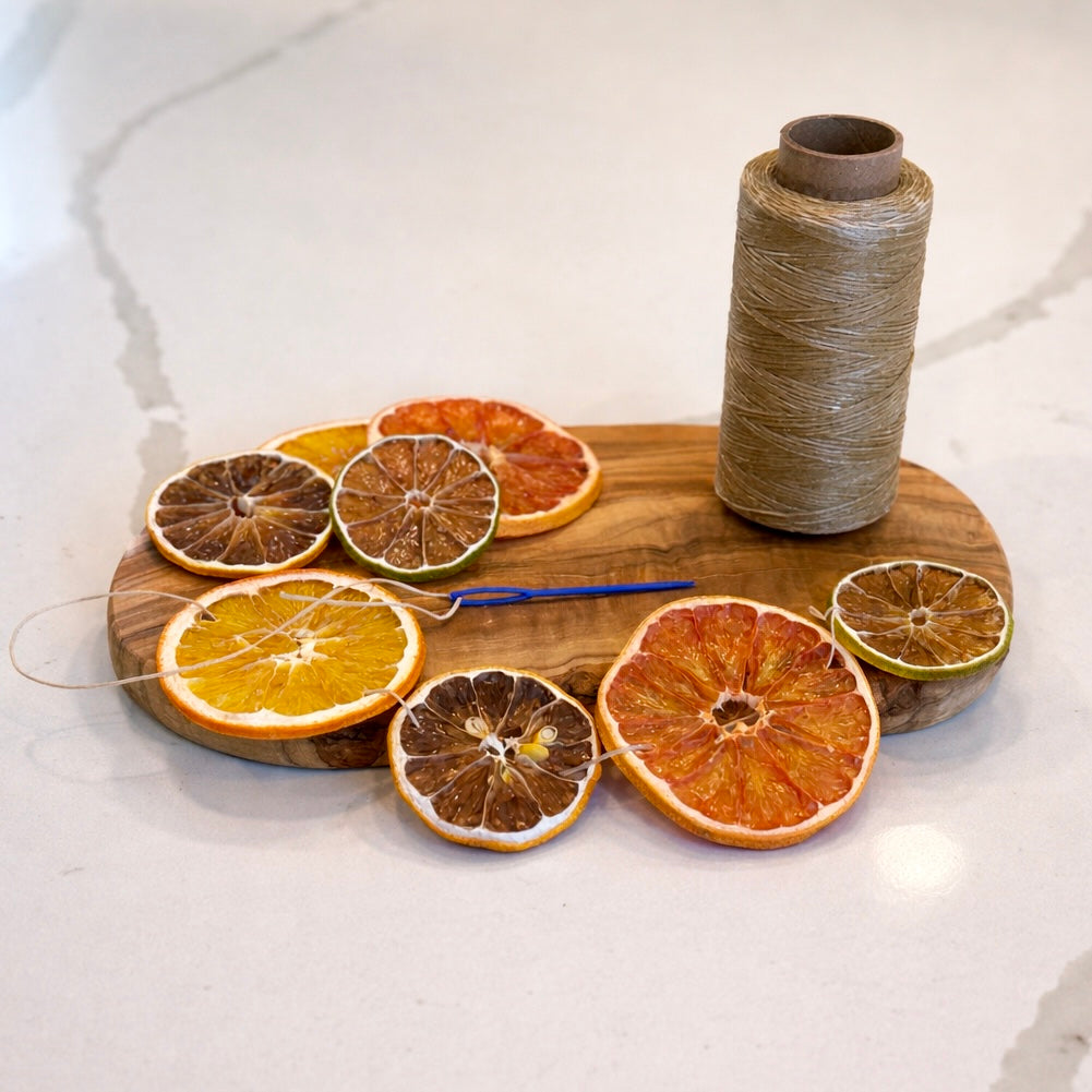 Dried Mixed Citrus Garland DIY Kit | Lemon, Lime, Navel Orange & Grapefruit | Premium Dried Citrus Slices | Natural Handmade Decor for Holiday, Weddings & Rustic Home Styling