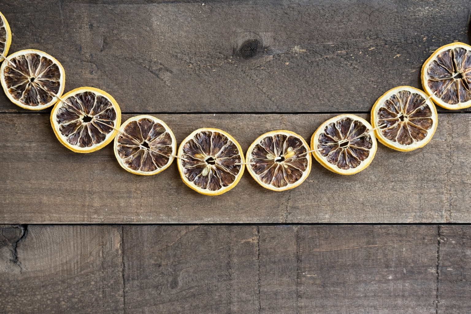 Dried Lemon Garland DIY Kit | Premium Dried Lemon Slices | Natural Handmade Citrus for Holiday, Weddings, Parties & Rustic Home Decor