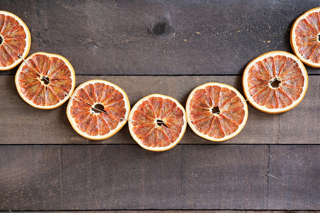 Dried Grapefruit Garland Pre-Made | Premium Dried Grapefruit Slices | Natural Handmade Citrus for Holiday, Weddings, Parties & Rustic Home Decor