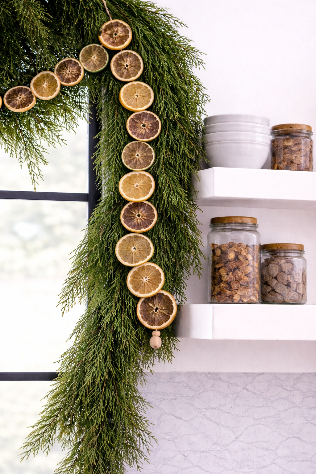 Dried Lemon & Lime Garland Pre-Made | Premium Dried Citrus Slices | Natural Handmade Citrus for Holiday, Weddings, Parties & Rustic Home Decor