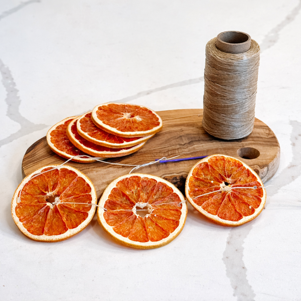 Dried Grapefruit Garland DIY Kit | Premium Dried Grapefruit Slices | Natural Handmade Citrus for Holiday, Weddings, Parties & Rustic Home Decor