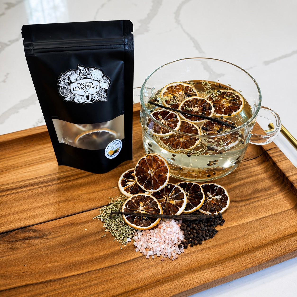 Welcome Home Simmer Pot | Stovetop Potpourri | Natural Home Fragrance | Lemon Rosemary Vanilla Botanical Blend