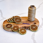 Dried Lime Garland DIY Kit | Premium Dried Lime Slices | Natural Handmade Citrus for Holiday, Weddings, Parties & Rustic Home Decor