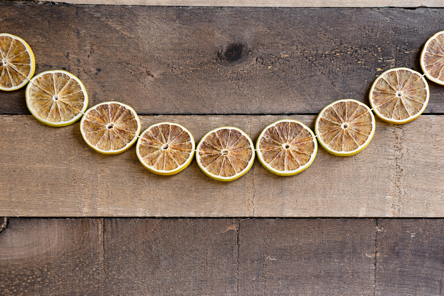 Dried Lime Garland Pre-Made | Premium Dried Lime Slices | Natural Handmade Citrus for Holiday, Weddings, Parties & Rustic Home Decor