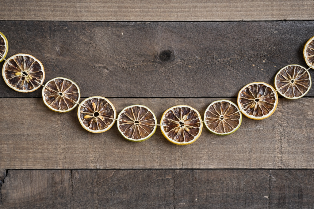 Dried Lemon & Lime Garland Pre-Made | Premium Dried Citrus Slices | Natural Handmade Citrus for Holiday, Weddings, Parties & Rustic Home Decor