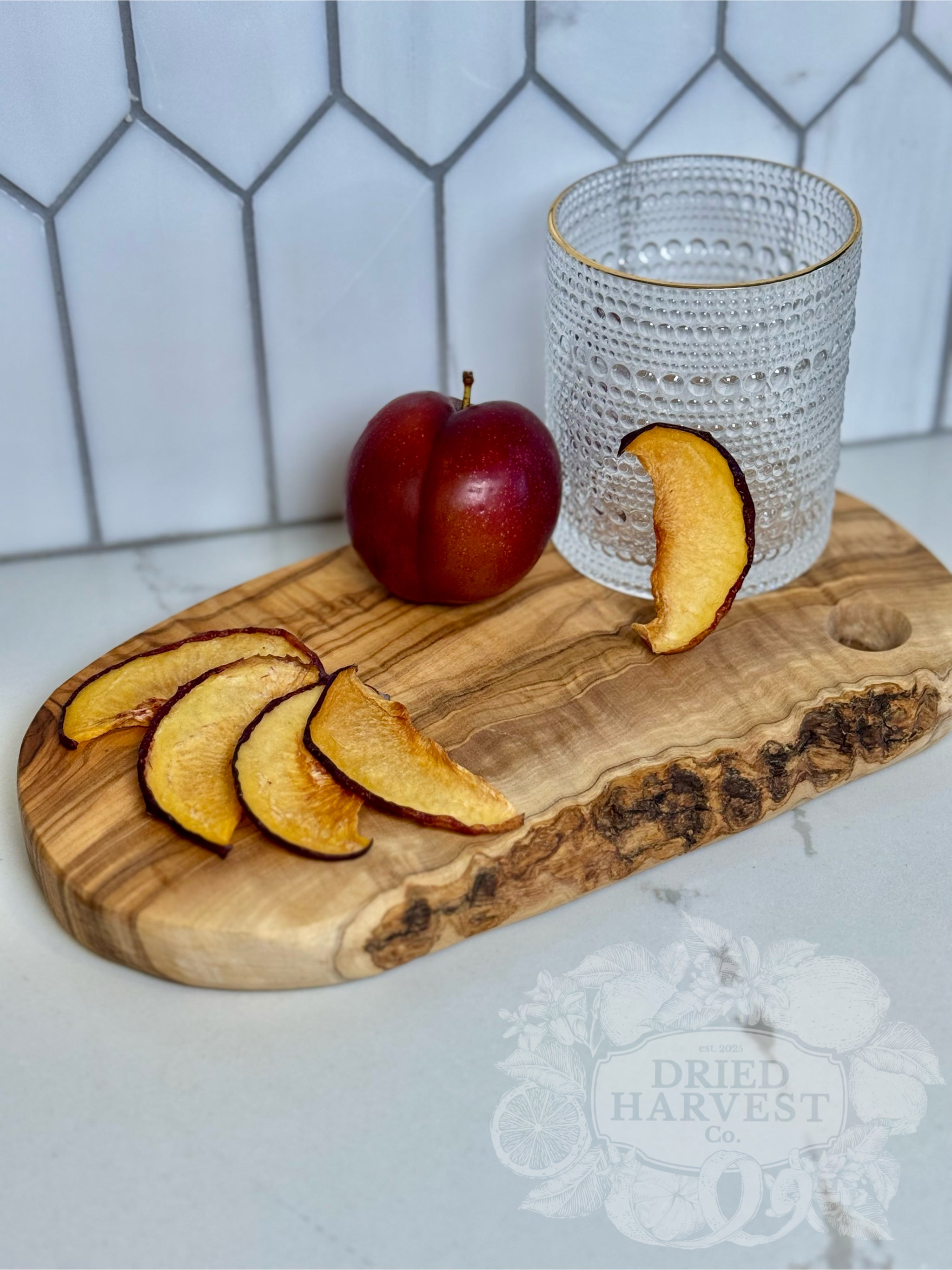 Premium Dehydrated All-Natural Plum Slices | Garnish for Cocktails, Baked Goods & Crafts