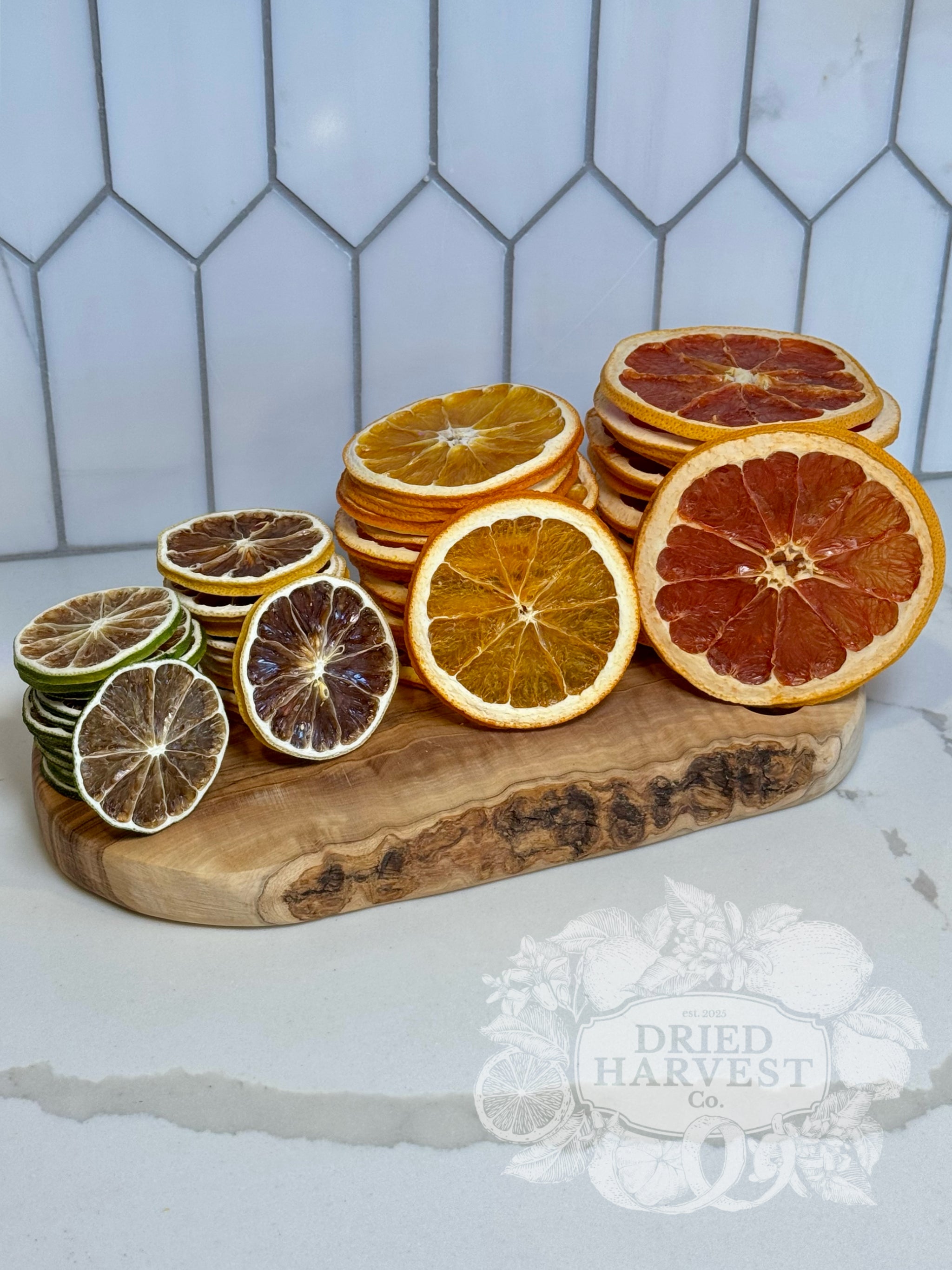 Premium Dehydrated Mixology Variety Pack - All-Natural Lemon Lime Orange Grapefruit | Garnish for Cocktails, Baked Goods & Crafts