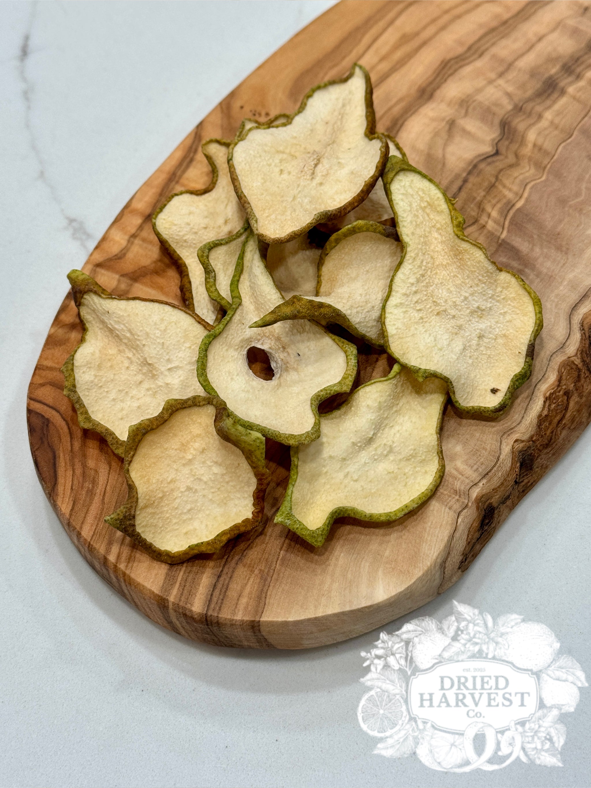 Rustic Dehydrated All-Natural Pear Slices | Garnish for Cocktails, Baked Goods & Crafts