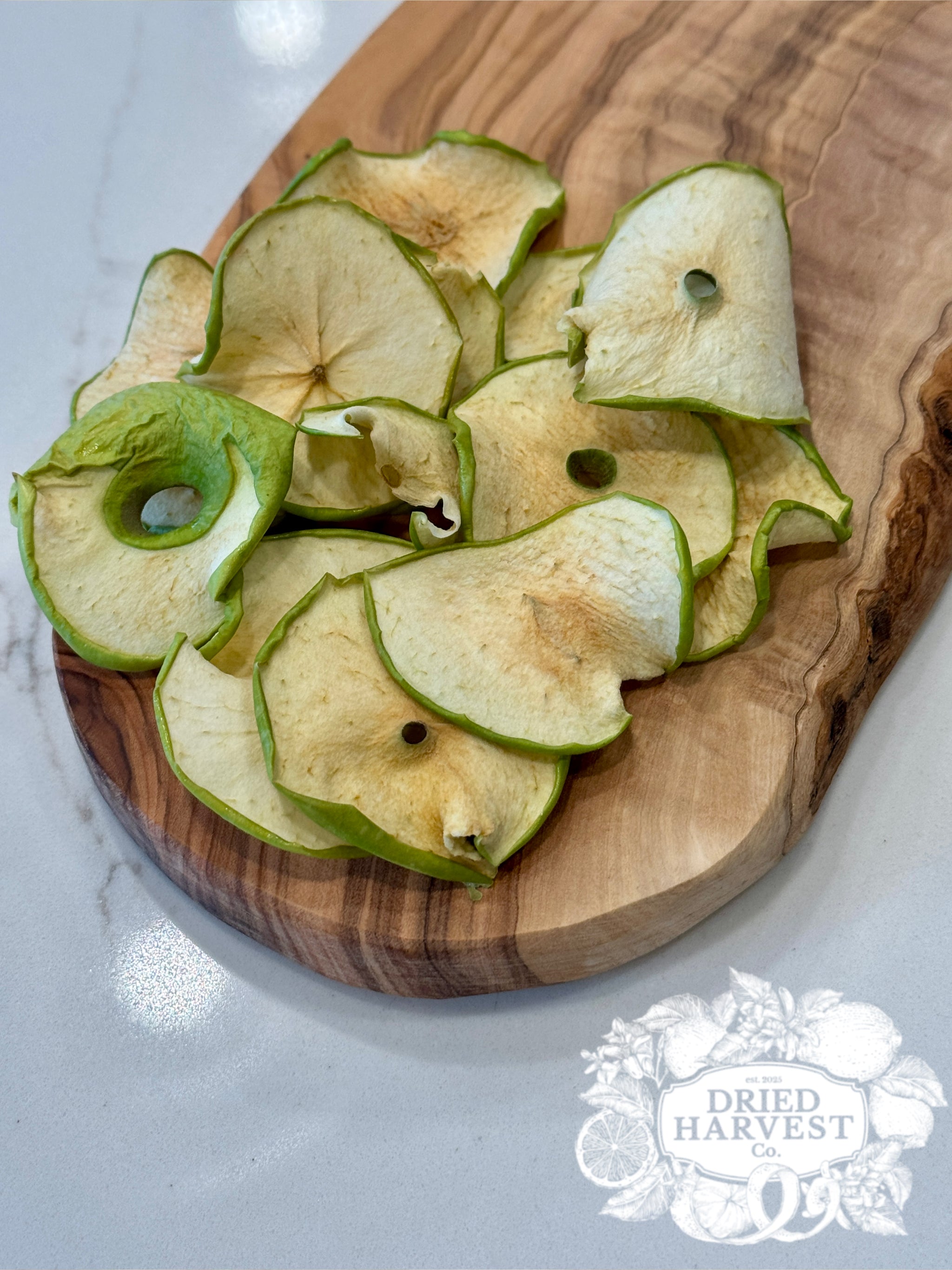 Rustic Dehydrated All-Natural Apple Slices | Garnish for Cocktails, Baked Goods & Crafts