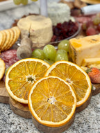Dehydrated Orange Slices | 4 Slice Sample Pack | Natural Dried Navel Orange Garnish for Cocktails, Mocktails, Baking, Charcuterie, Decor and Crafts