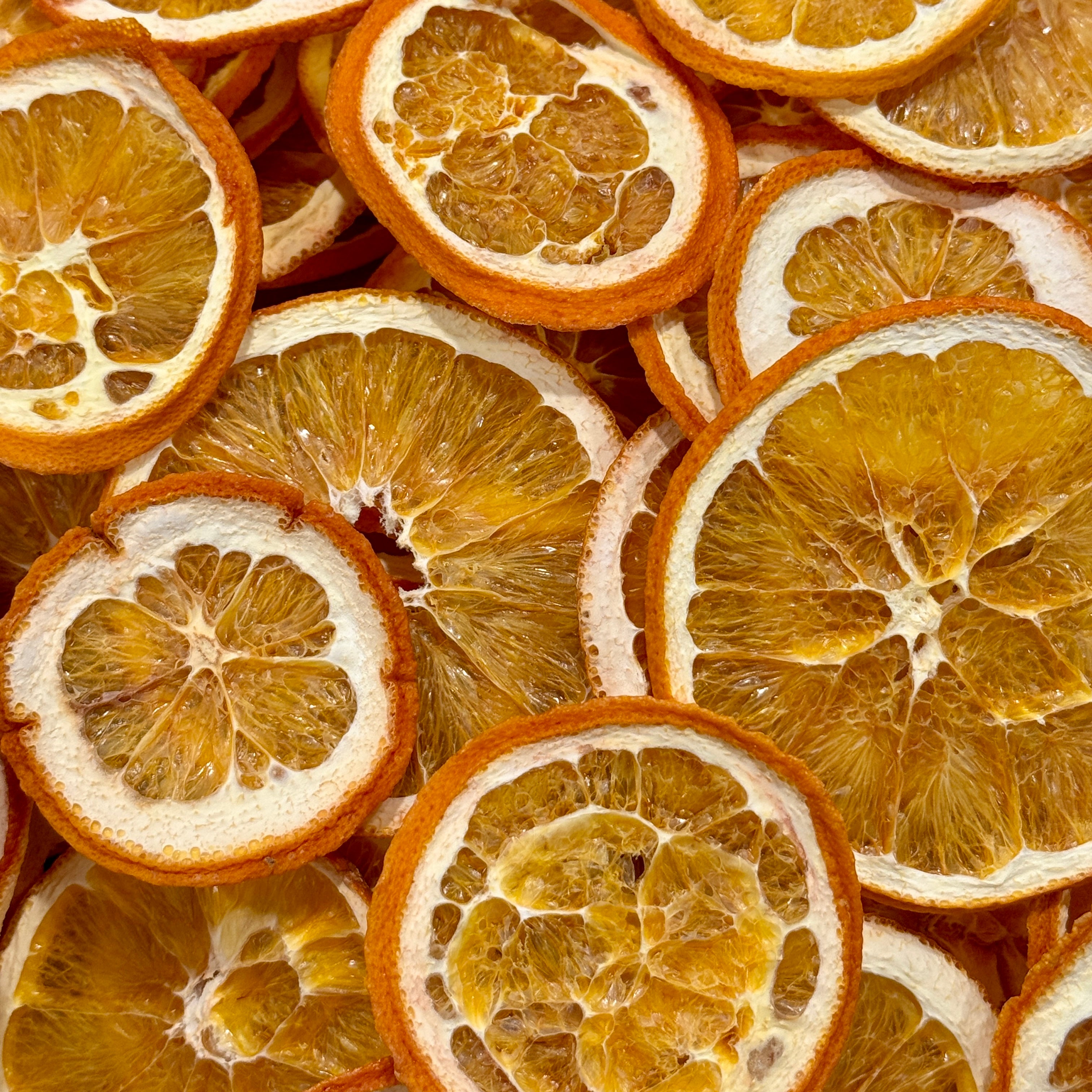 Rustic Dehydrated All-Natural Navel Orange Slices | Garnish for Cocktails, Baked Goods & Crafts Co.