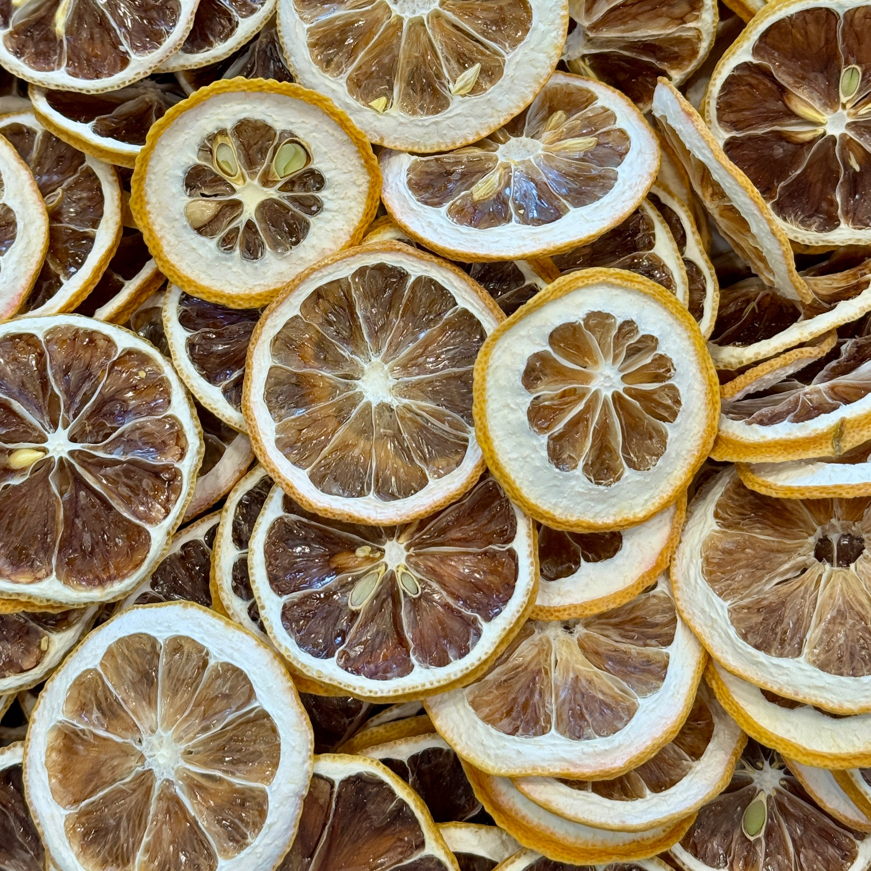 Rustic Dehydrated All-Natural Lemon Slices | Garnish for Cocktails, Baked Goods & Crafts