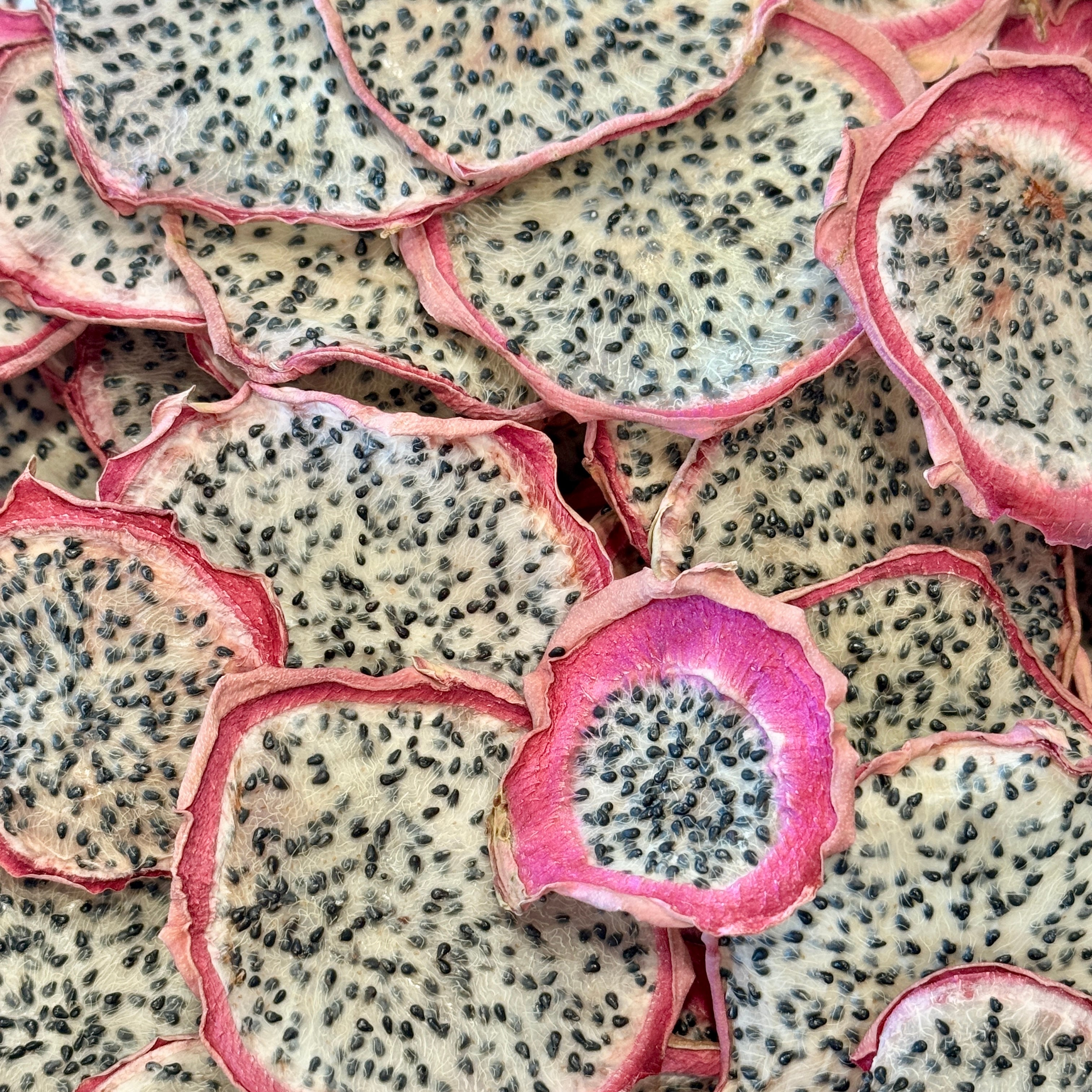 Rustic Dehydrated All-Natural Dragon Fruit Slices | Garnish for Cocktails, Baked Goods & Crafts