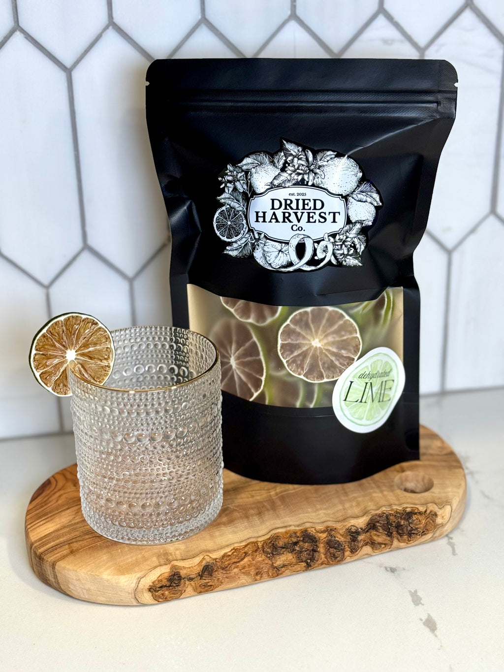 Premium Dehydrated All-Natural Lime Slices | Garnish for Cocktails, Baked Goods & Crafts