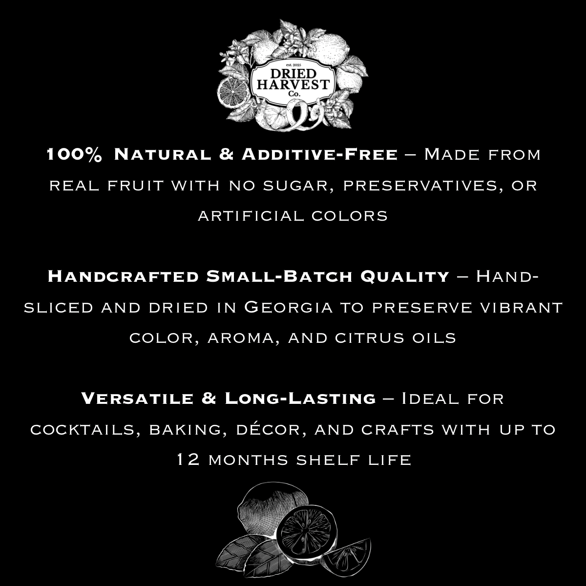 Dehydrated Grapefruit Slices | 4 Slice Sample Pack | Natural Dried Citrus Garnish for Cocktails, Mocktails, Baking, Charcuterie, Decor & Crafts