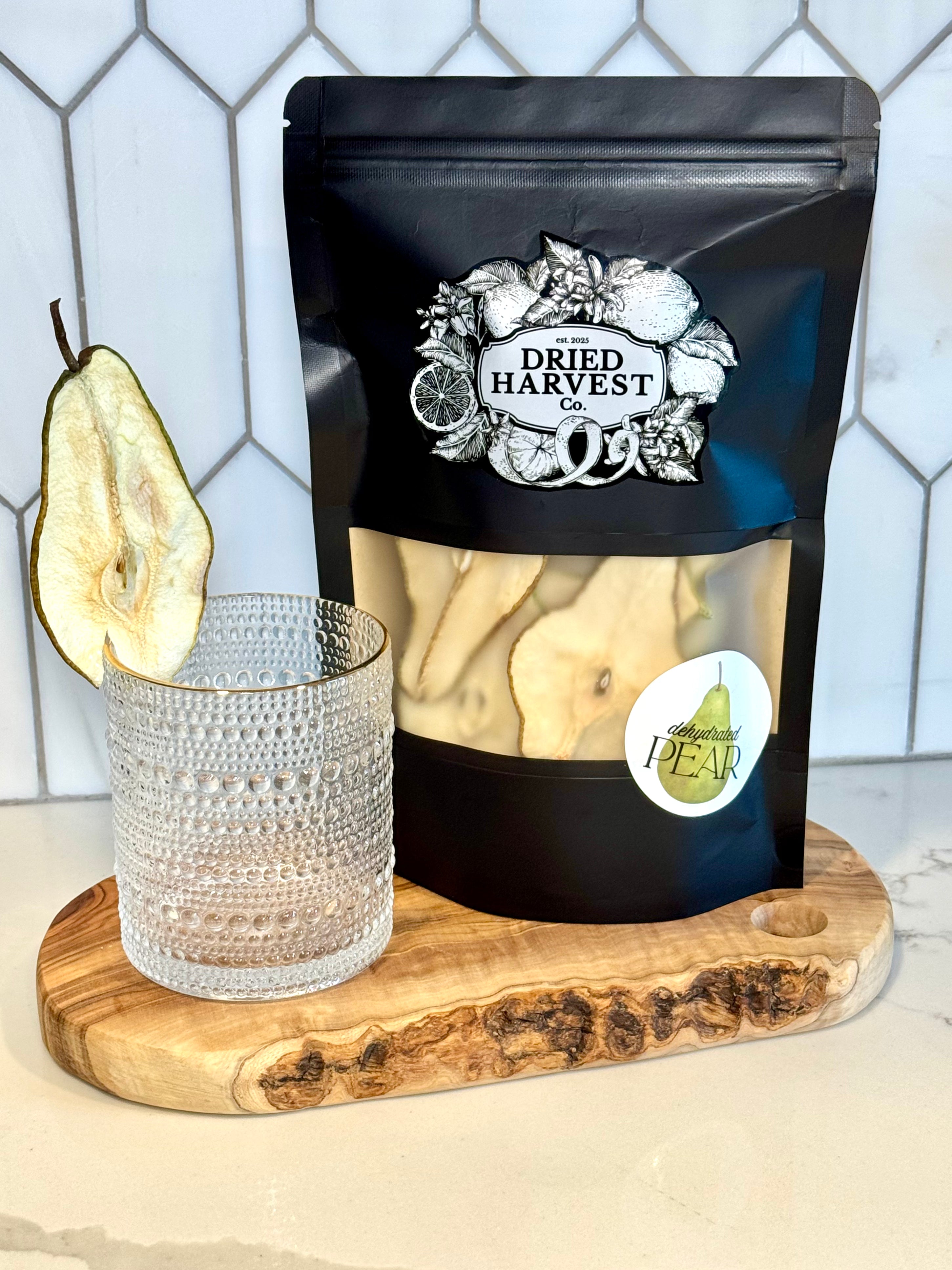 Premium Dehydrated All-Natural Pear Slices | Garnish for Cocktails, Baked Goods & Crafts