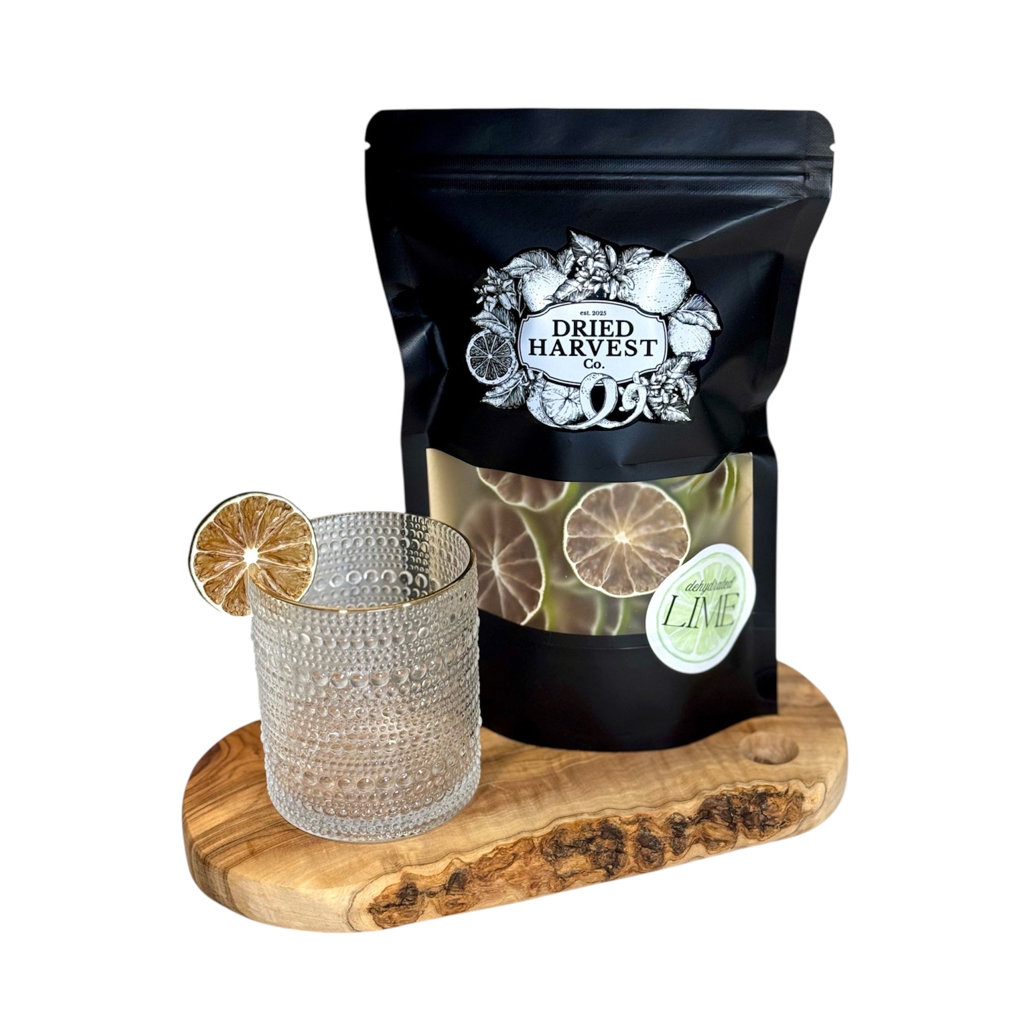 Premium Dehydrated All-Natural Lime Slices | Garnish for Cocktails, Baked Goods & Crafts