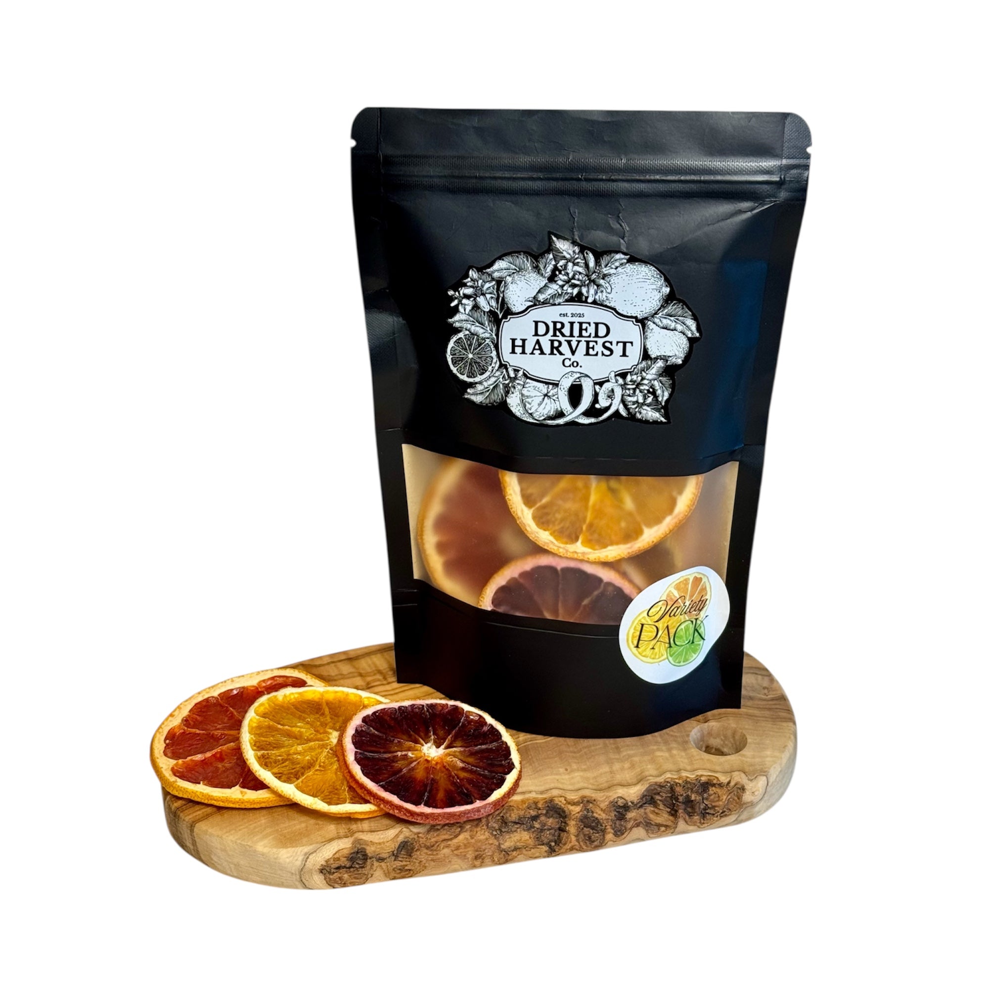 Premium Dehydrated Citrus Variety Pack - All-Natural Navel Orange, Blood Orange, Grapefruit | Garnish for Cocktails, Baked Goods & Crafts