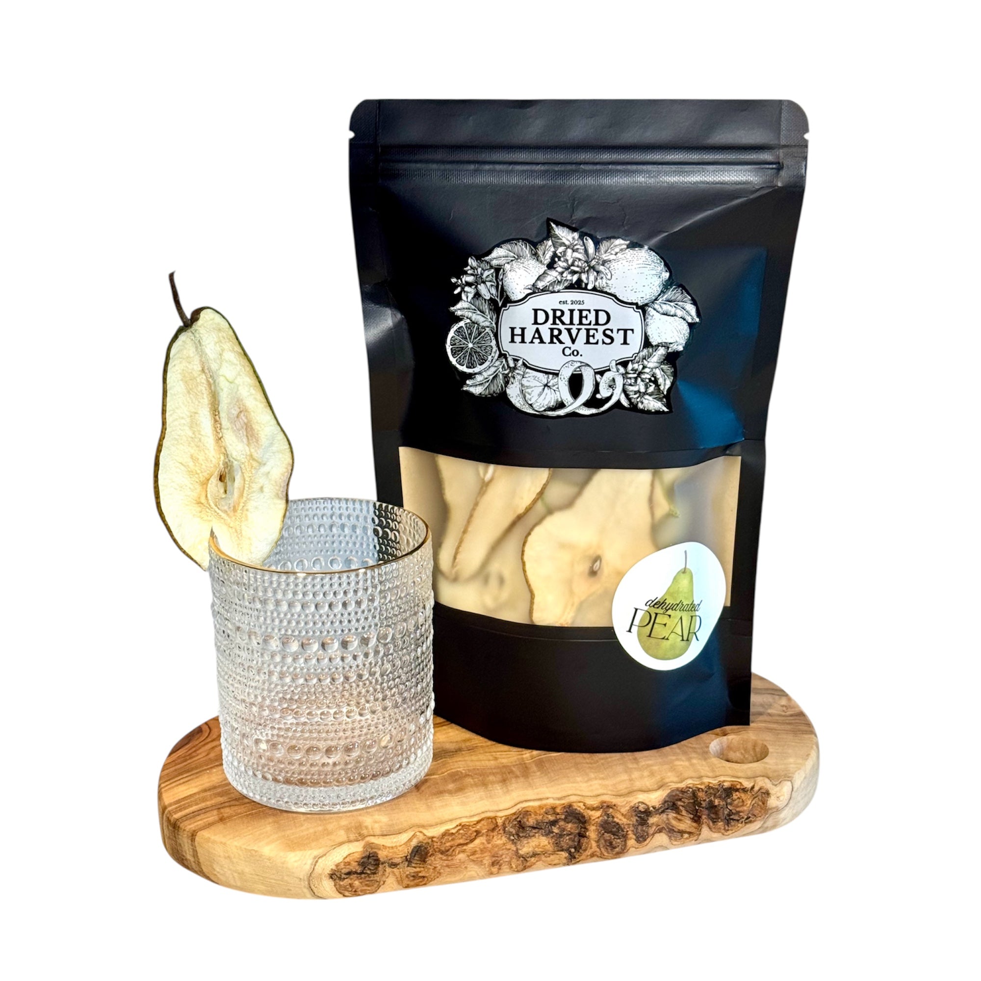 Premium Dehydrated All-Natural Pear Slices | Garnish for Cocktails, Baked Goods & Crafts