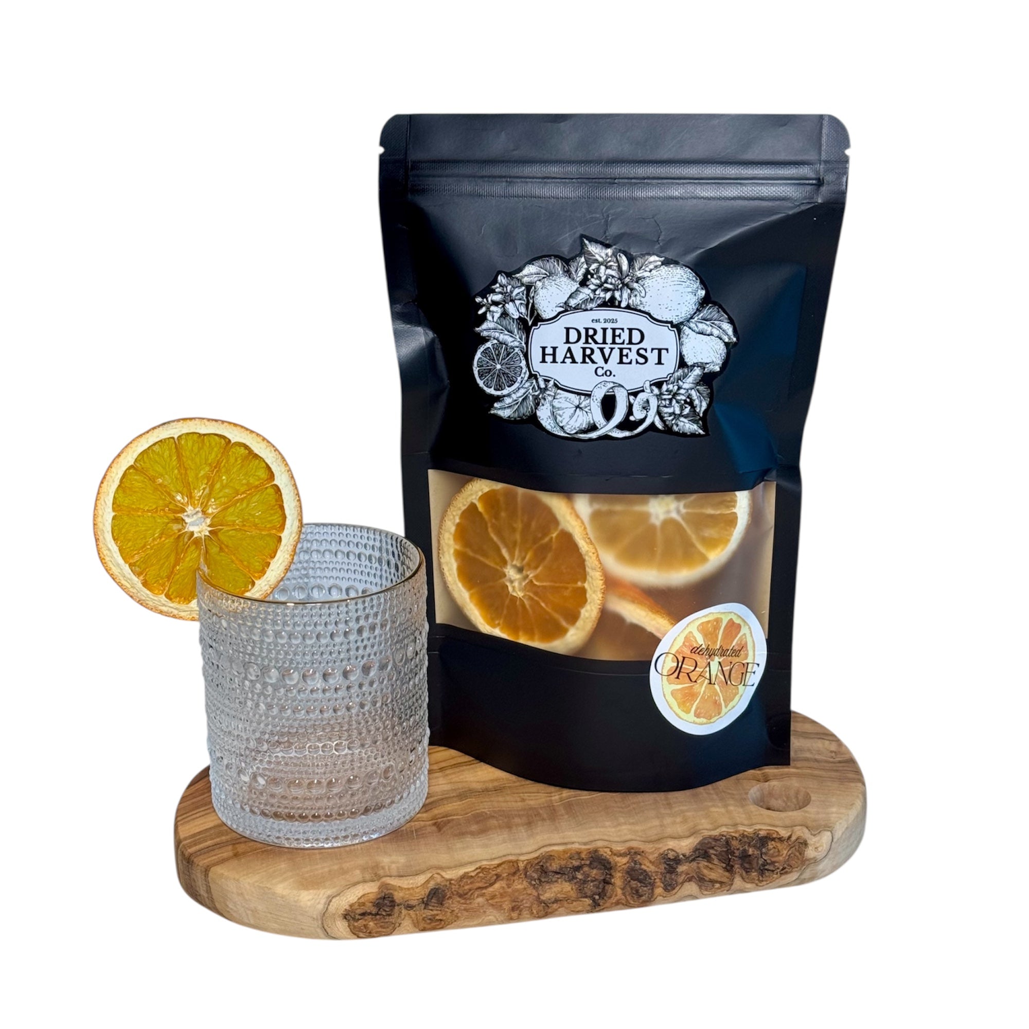 Premium Dehydrated All-Natural Navel Orange Slices | Garnish for Cocktails, Baked Goods & Crafts