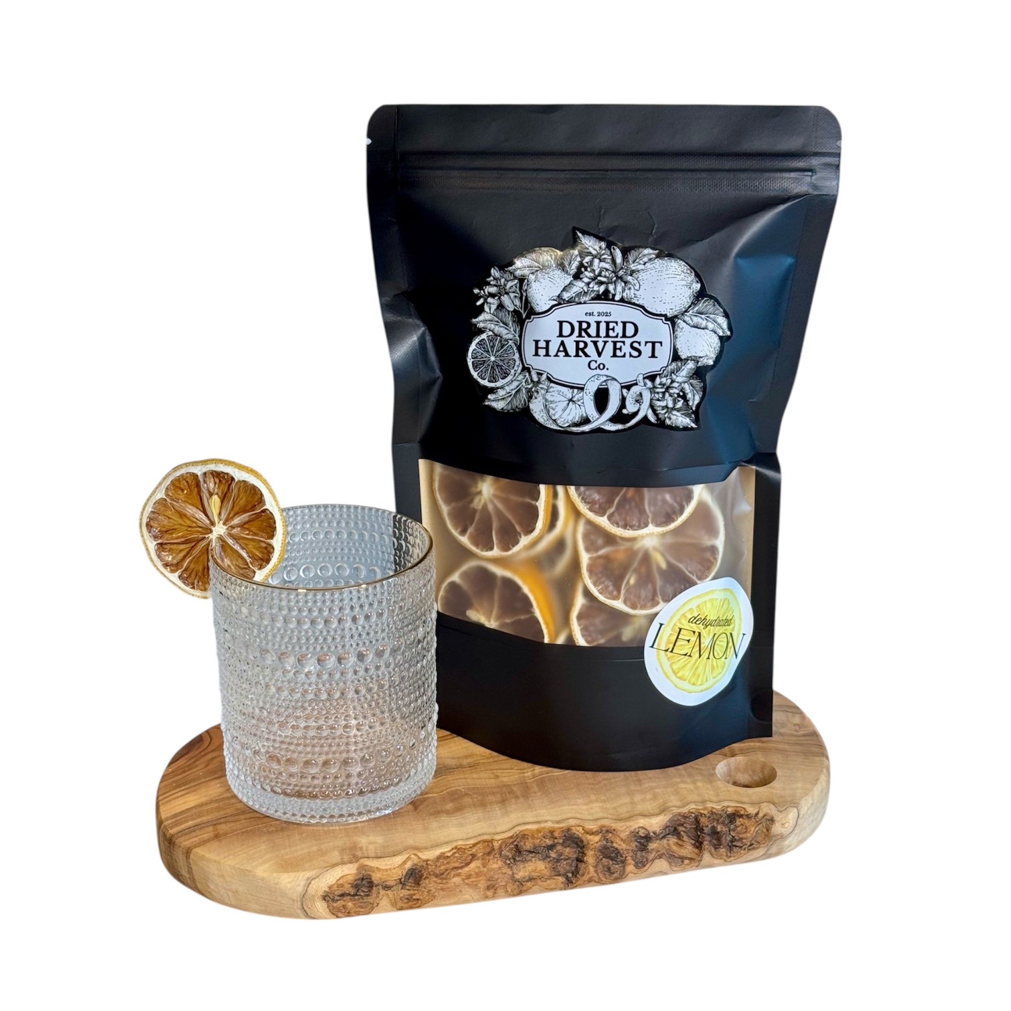 Premium Dehydrated All-Natural Lemon Slices | Garnish for Cocktails, Baked Goods & Crafts