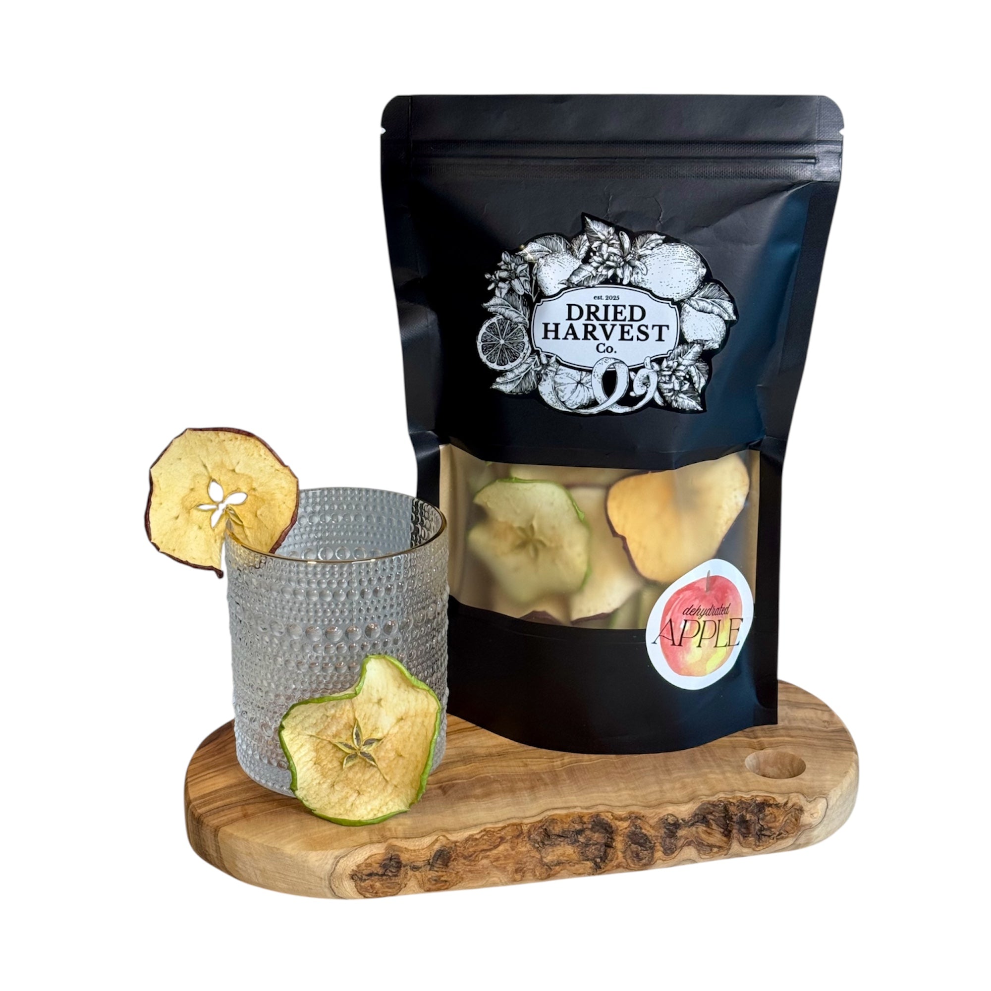 Premium Dehydrated All-Natural Apple Slices | Garnish for Cocktails, Baked Goods & Crafts
