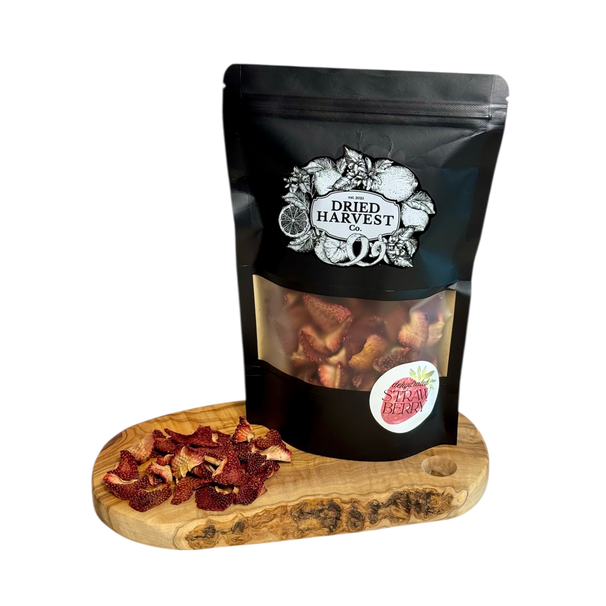 Premium Dehydrated All-Natural Strawberry Slices | Garnish for Cocktails, Baked Goods & Crafts