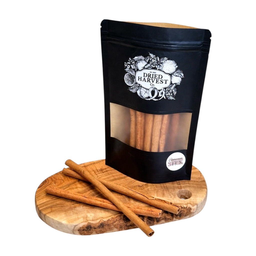 Premium Cinnamon Sticks 8" | Whole Cinnamon Quills | Long Aromatic Sticks for Crafts, Décor, Baking, Mulled Drinks & Simmer Pots