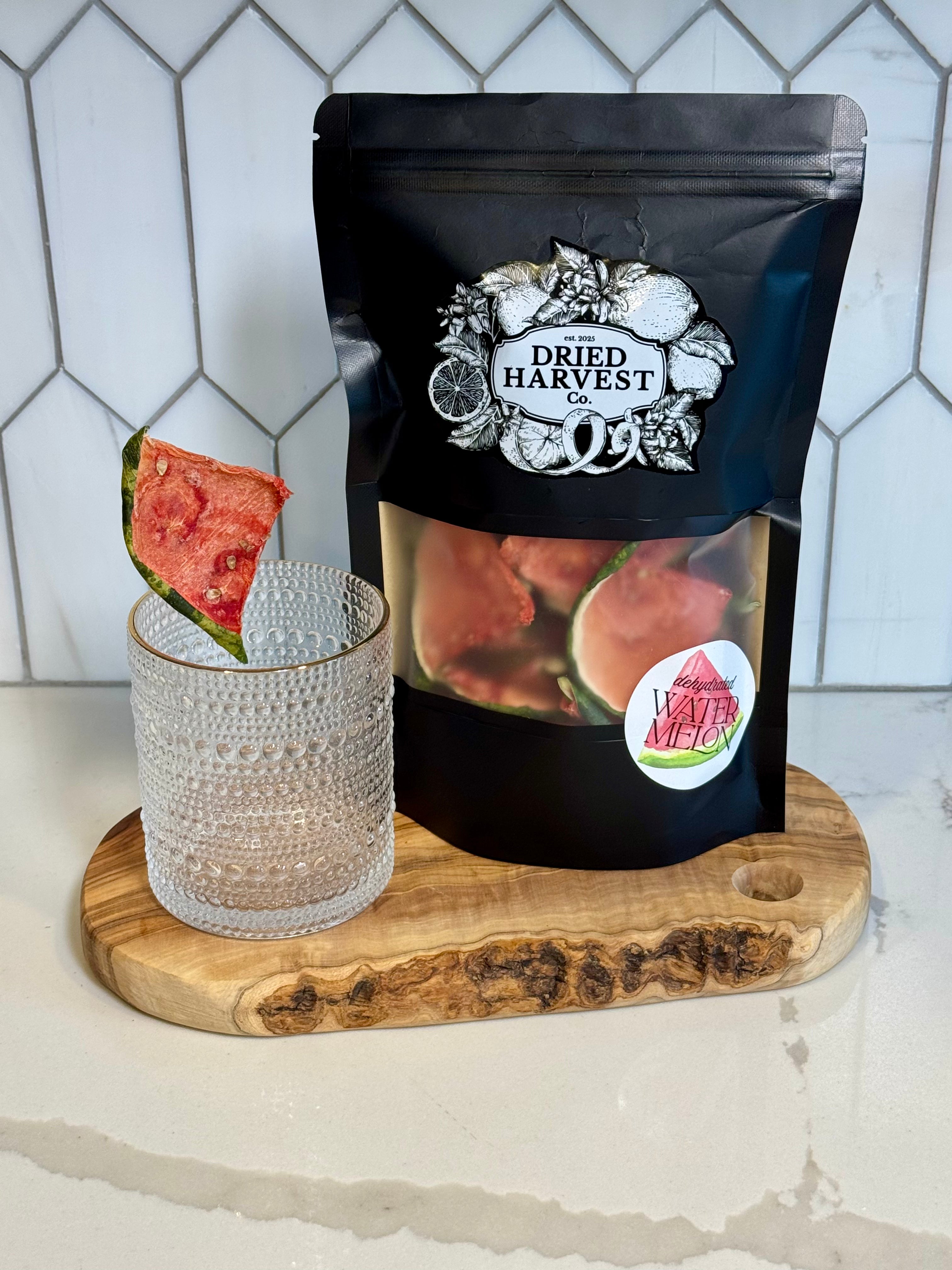 Premium Dehydrated All-Natural Watermelon Slices | Garnish for Cocktails, Baked Goods & Crafts