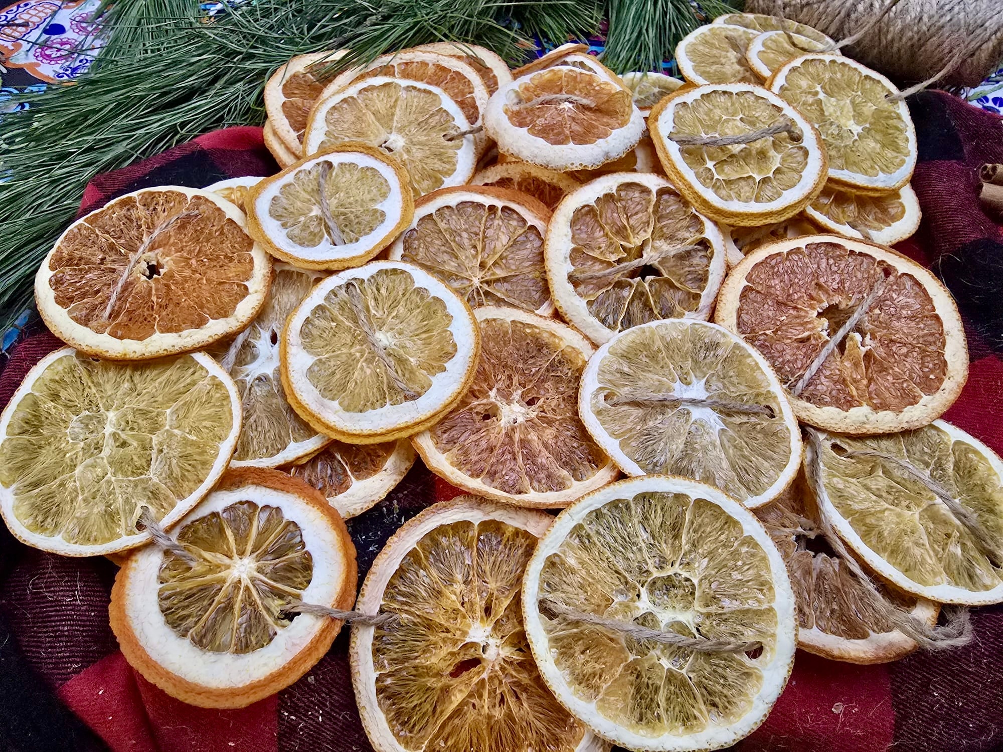 Rustic Dehydrated All-Natural Navel Orange Slices | Garnish for Cocktails, Baked Goods & Crafts Co.